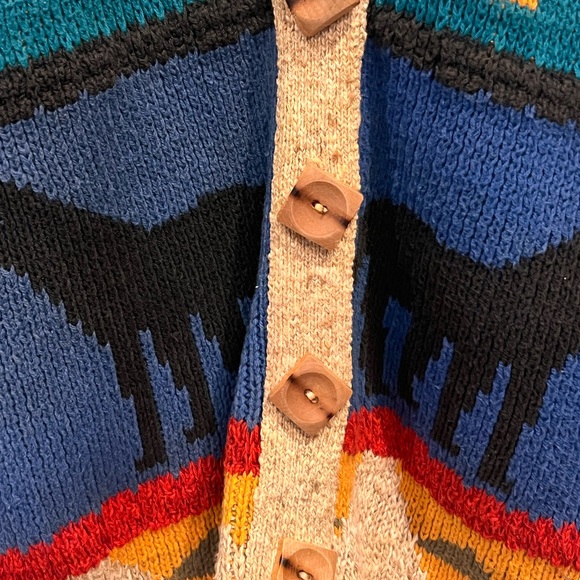 Vintage Sweater Loft Classics size Large Southwestern Knit Vest - Picture 4 of 8
